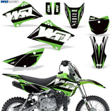 Kawasaki KLX 110/110L 2010-2021 Motocross Graphic Kit WD Race