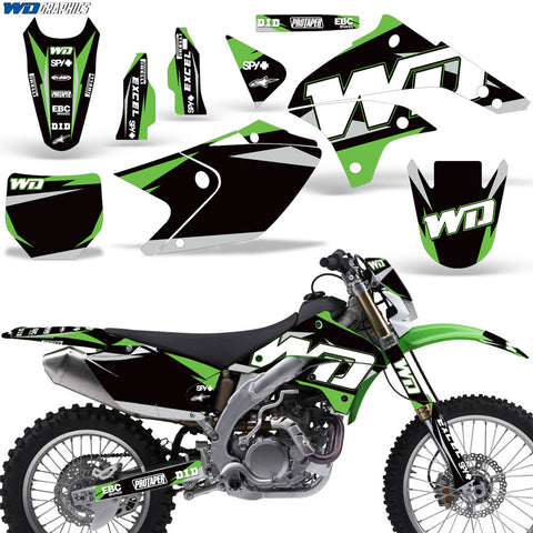 Kawasaki KLX 450 2008-2016 Motocross Graphic Kit WD Race