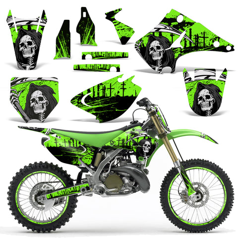 Kawasaki KX 125/250 2003-2012 Motocross Graphic Kit Reaper V2
