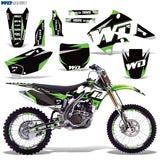 Kawasaki KX 250F 2004-2005 Motocross Graphic Kit WD Race