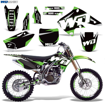 Kawasaki KX 250F 2004-2005 Motocross Graphic Kit WD Race