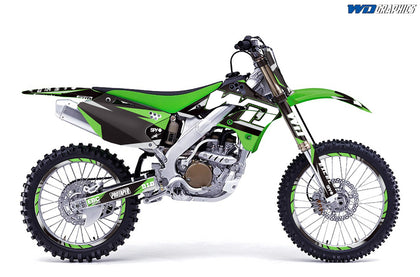 Kawasaki KX 250F 2006-2008 Motocross Graphic Kit WD Race