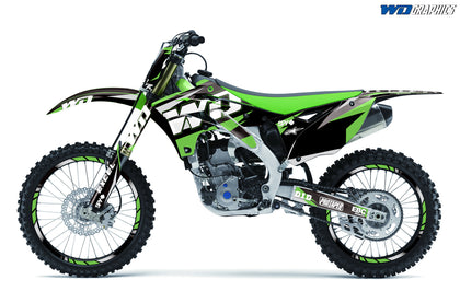 Kawasaki KX 250F 2013-2016 Motocross Graphic Kit WD Race