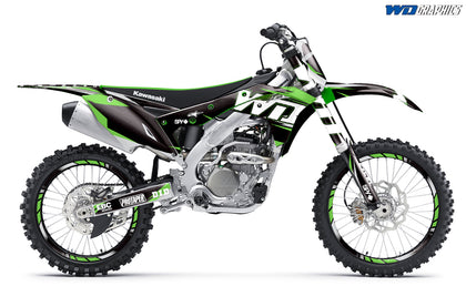 Kawasaki KX 250F 2017-2020 Motocross Graphic Kit WD Race