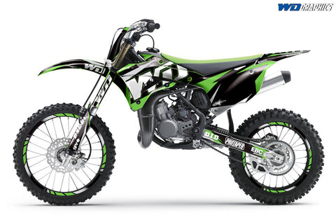 Kawasaki KX 85/100 2014-2020 Motocross Graphic Kit WD Race