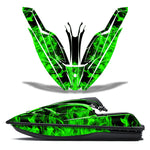 Kawasaki SX-R SXR JS1500 2017-2022 Jet Ski Graphic Wrap Kit - Flames