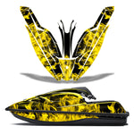 Kawasaki SX-R SXR JS1500 2017-2022 Jet Ski Graphic Wrap Kit - Flames