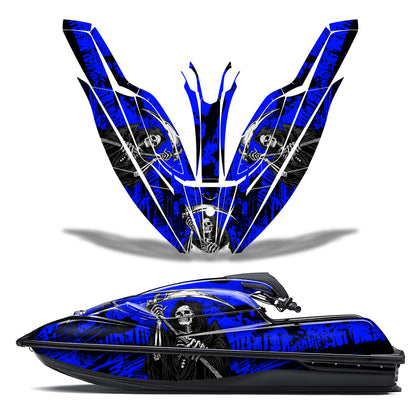 Kawasaki SX-R SXR JS1500 2017-2022 Jet Ski Graphic Wrap Kit - Reaper V2