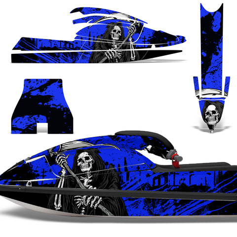 Kawasaki 750 SX SXR 1992-1998 Jet Ski Graphic Wrap Kit - Reaper V2