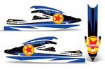 Kawasaki 750 SX SXR 1992-1998 Jet Ski Graphic Wrap Kit - Red Stars