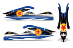 Kawasaki 800 SX-R 2003-2012 Jet Ski Graphic Wrap Kit - Red Stars