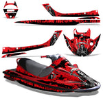 Kawasaki Sport Tourer 1100 STX  1997-1999 Jet Ski Graphic Wrap Kit - Reaper V2