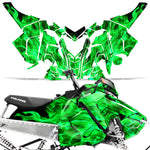 Polaris Axys Rush Pro S/Switchback Pro S/Switchback Adventure 2015+ Sled Snowmobile Wrap Graphic Kit - Flames