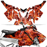 Polaris Axys Rush Pro S/Switchback Pro S/Switchback Adventure 2015+ Sled Snowmobile Wrap Graphic Kit - Flames