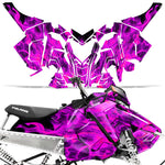 Polaris Axys Rush Pro S/Switchback Pro S/Switchback Adventure 2015+ Sled Snowmobile Wrap Graphic Kit - Flames