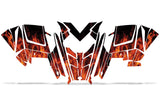 Polaris PRO-R, RMK, Rush, Switchback, Assault 2011-2016 Sled Snowmobile Wrap Graphic Kit - Flames