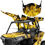 Polaris RZR XP 1000 2 Door 2013-2016 UTV Graphic Kit - Flames
