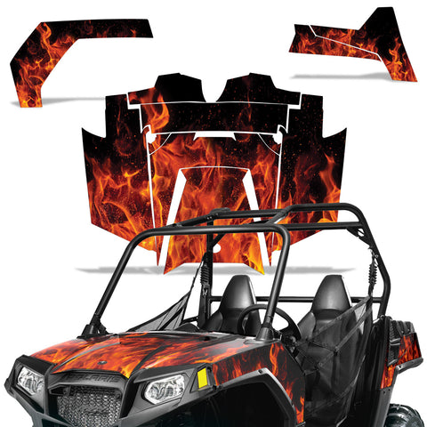 Polaris Ranger RZR 570 All Years 2014-2021 UTV Graphic Kit - Flames