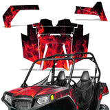 Polaris Ranger RZR 570 All Years 2014-2021 UTV Graphic Kit - Flames