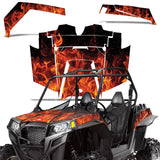 Polaris RZR XP 900 2011-2014 UTV Graphic Kit - Flames