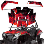 Polaris RZR XP 900 2011-2014 UTV Graphic Kit - Flames