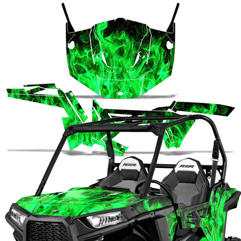 Polaris RZR 900 Trail 2015-2016 UTV Graphic Kit - Flames