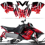 Polaris PRO-R, RMK, Rush, Switchback, Assault 2011-2016 Sled Snowmobile Wrap Graphic Kit - Flames