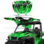 Polaris General XP 1000 Sport SXS 2 Door 2016+ Graphics Kit Flames