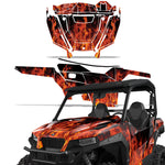 Polaris General XP 1000 Sport SXS 2 Door 2016+ Graphics Kit Flames