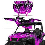 Polaris General XP 1000 Sport SXS 2 Door 2016+ Graphics Kit Flames