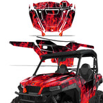 Polaris General XP 1000 Sport SXS 2 Door 2016+ Graphics Kit Flames
