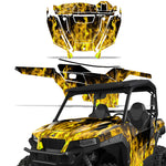 Polaris General XP 1000 Sport SXS 2 Door 2016+ Graphics Kit Flames