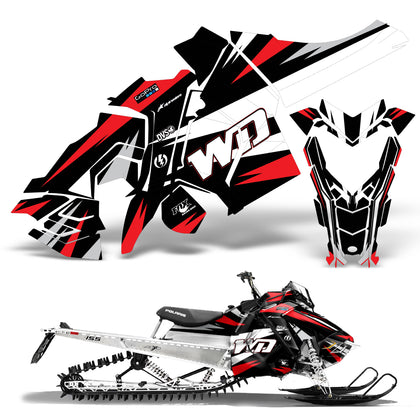Polaris Axys Pro RMK/SKS 2015-2020 Sled Snowmobile Wrap Graphic Kit - WD