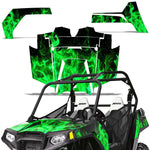 Polaris RZR S 800 2011-2014 UTV Graphic Kit - Flames