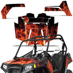 Polaris RZR S 800 2011-2014 UTV Graphic Kit - Flames