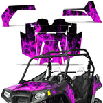 Polaris RZR S 800 2011-2014 UTV Graphic Kit - Flames