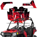 Polaris RZR S 800 2011-2014 UTV Graphic Kit - Flames
