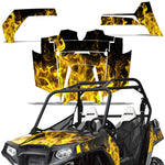 Polaris RZR S 800 2011-2014 UTV Graphic Kit - Flames