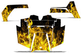 Polaris RZR S 800 2011-2014 UTV Graphic Kit - Flames