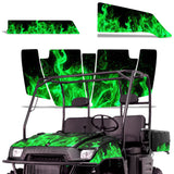 Polaris Ranger 500/700 SXS 2 Door 2004-2008 Graphics Kit Flames