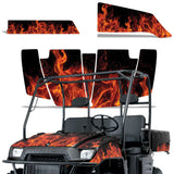 Polaris Ranger 500/700 SXS 2 Door 2004-2008 Graphics Kit Flames