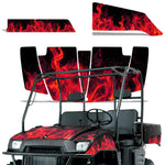 Polaris Ranger 500/700 SXS 2 Door 2004-2008 Graphics Kit Flames