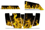 Polaris Ranger 500/700 SXS 2 Door 2004-2008 Graphics Kit Flames