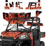 Polaris Ranger 570 EFI XP 900 Xtreme Performance 2013-2015 UTV Graphic Kit - Flames