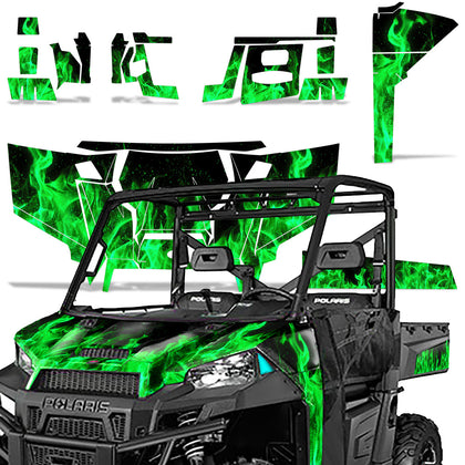 Polaris Ranger XP 900 / 570 2016 UTV Graphic Kit - Flames