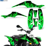Polaris Scrambler, Trailblazer 1985-2009 ATV Quad Graphic Kit - Flames