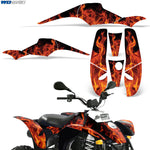 Polaris Scrambler, Trailblazer 1985-2009 ATV Quad Graphic Kit - Flames