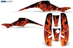Polaris Scrambler, Trailblazer 1985-2009 ATV Quad Graphic Kit - Flames