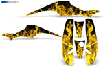 Polaris Scrambler, Trailblazer 1985-2009 ATV Quad Graphic Kit - Flames