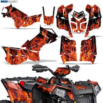 Polaris Scrambler 850/1000 XP 2013-2022 ATV Quad Graphic Kit - Flames